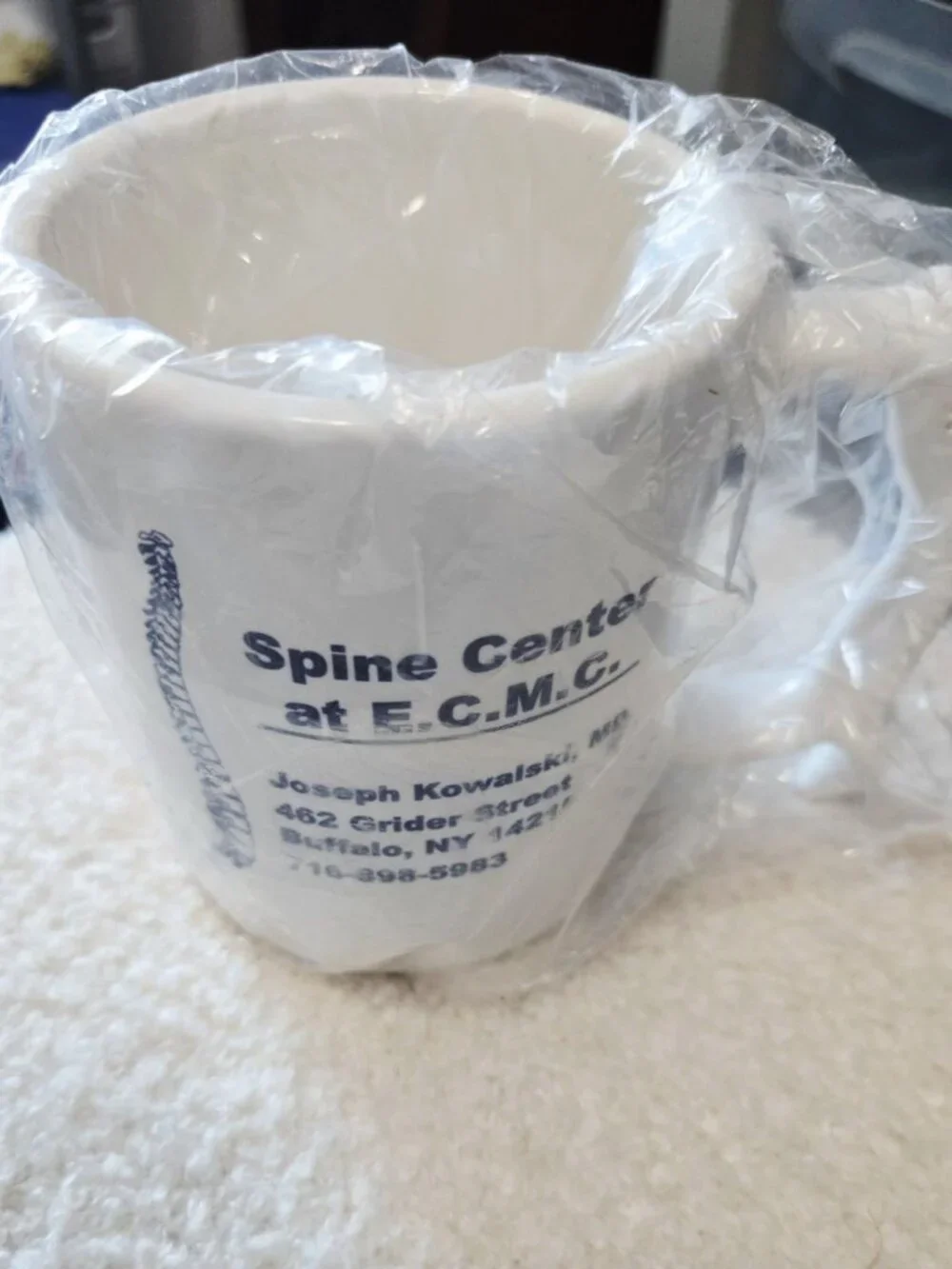 Vintage Spine Mug Coffee Cup Buffalo NY